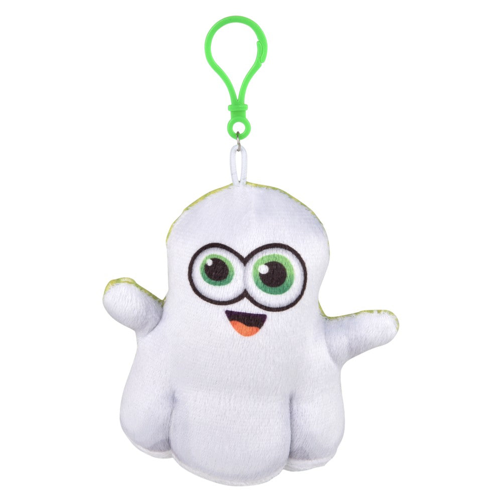 Halloween Plush Ghost Backpack Clip On (1 DZ)
