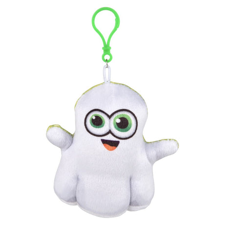 Halloween Plush Ghost Backpack Clip On (1 DZ)