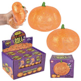 Jack O Lantern Squeezy Sugar Ball (12 Pc Display)