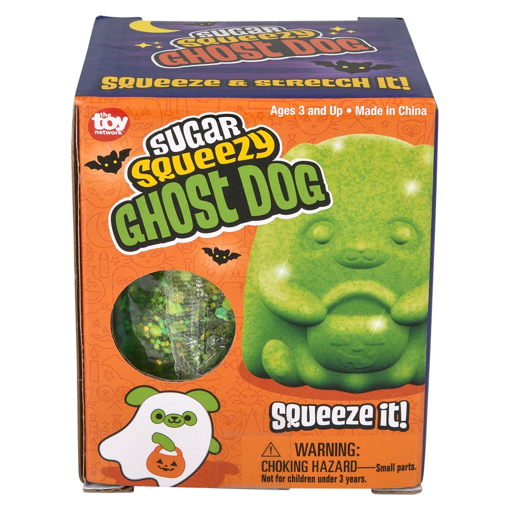 Halloween Ghost Dog Squeezy Toy 4"