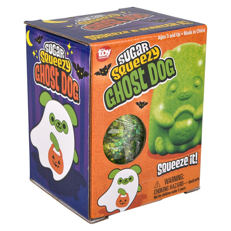 Halloween Ghost Dog Squeezy Toy 4"