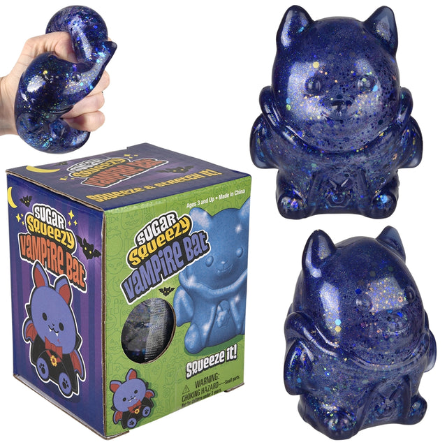 Halloween Vampire Bat Squeezy Toy 4"