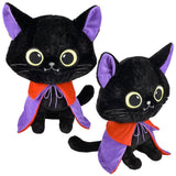 Vampire Cat Plush With Cape 18"