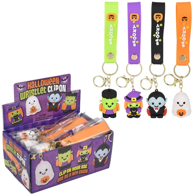 Halloween Wristlet Clip On 4" 12ct (1 DSP)