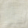 Zorro Metallic Linen Look Sheer Polyester Fabric - White, Solid Textured, 110" Width (1 Yard)