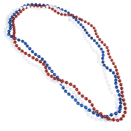 Patriotic Beads 33" 7mm (1 DZ)