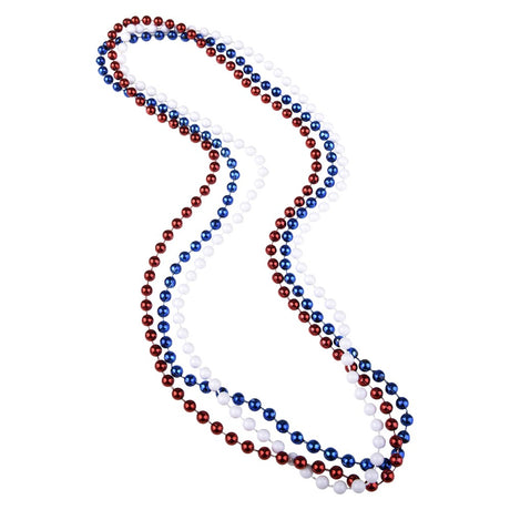 Patriotic Beads 33" 7mm (1 DZ)