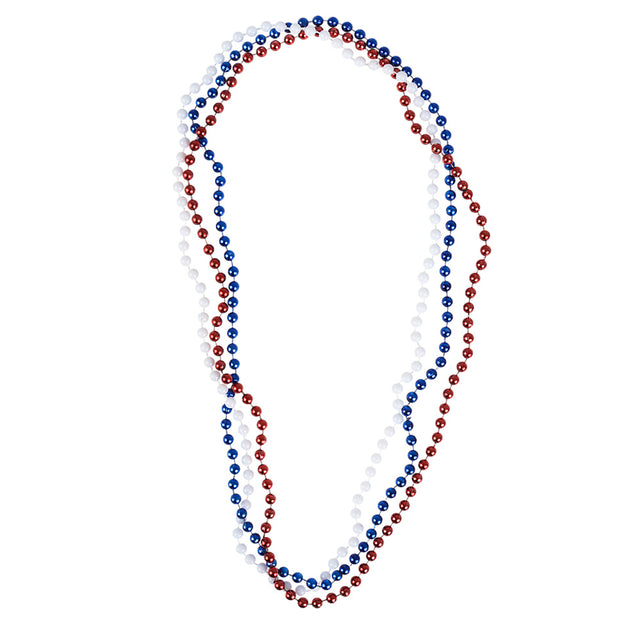 Patriotic Beads 33" 7mm (1 DZ)