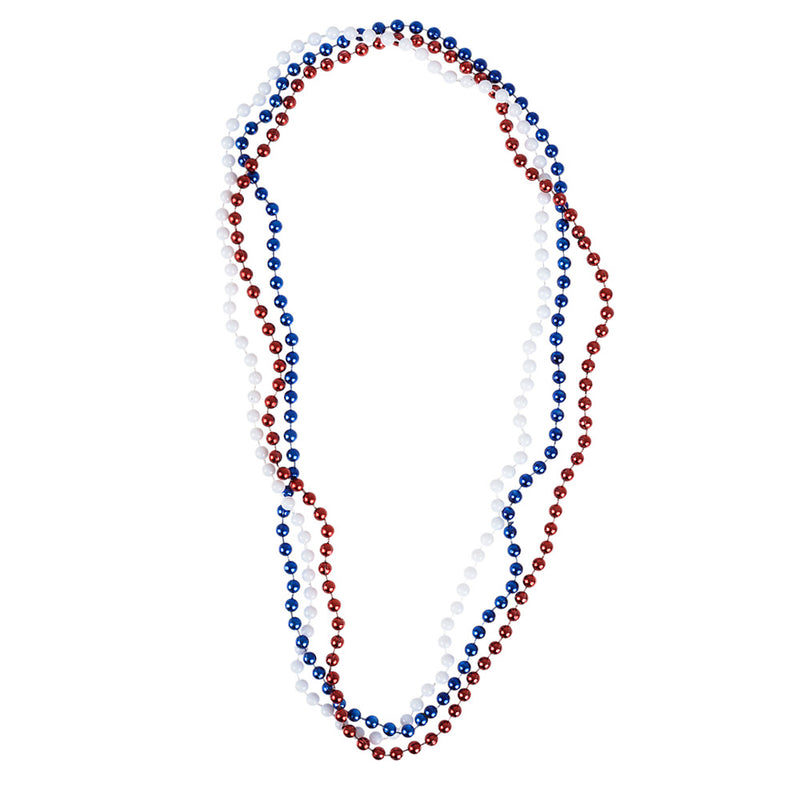 Patriotic Beads 33" 7mm (1 DZ)