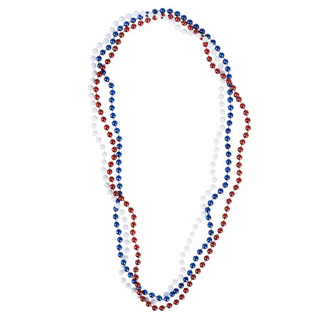Patriotic Beads 33" 7mm (1 DZ)
