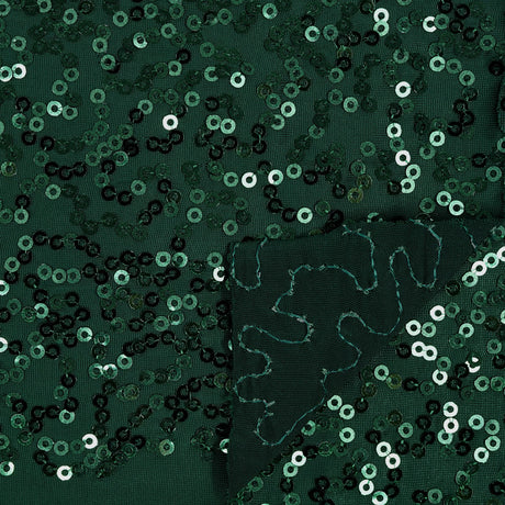 Zsa Zsa Polyester Spandex Sequin Fabric - Embroidered Sequins, 50" Width, 2-Way Stretch (1 Yard)