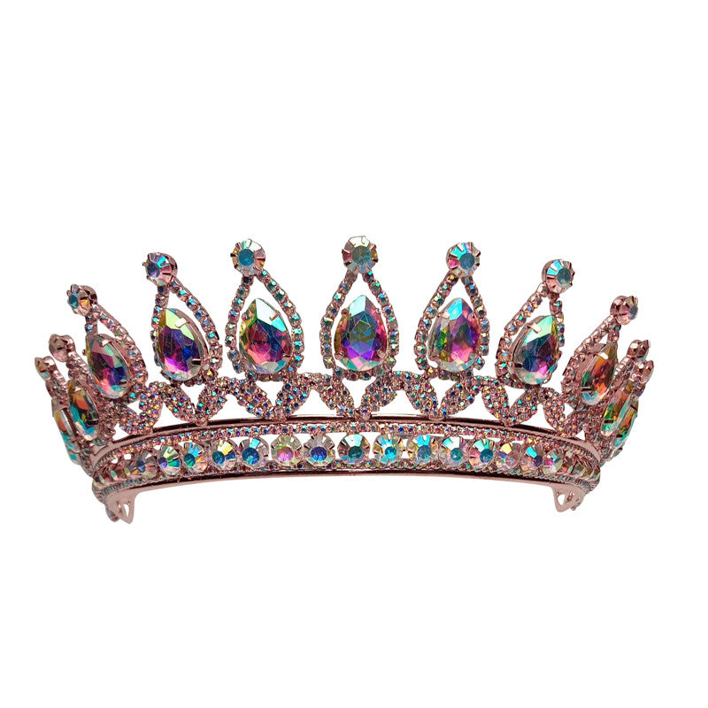 2.25" Iridescent Rose Gold Crown