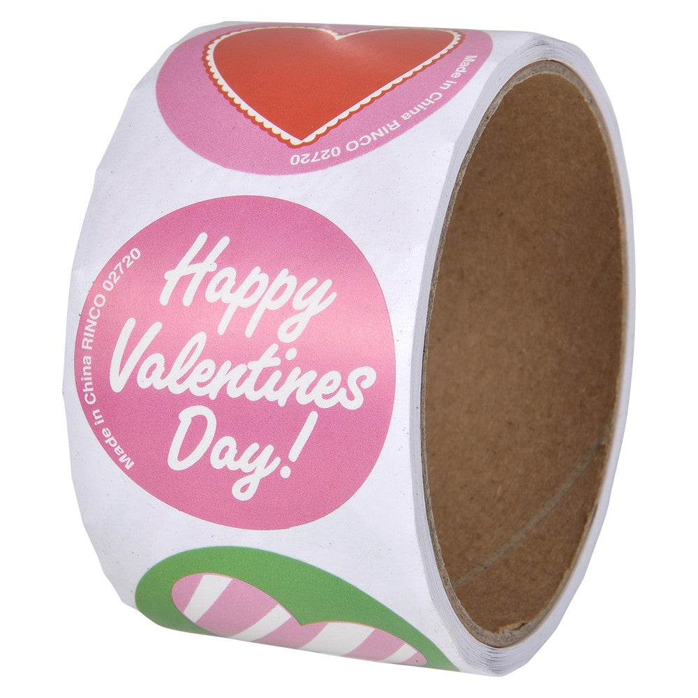 Valentine's Sticker Rolls Assortment 500ct