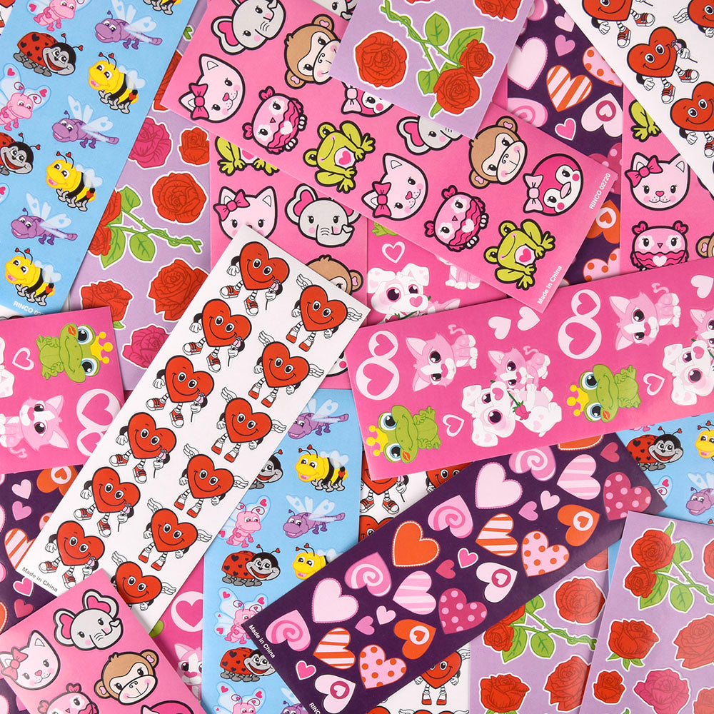 Valentine's Stickers Assortment 100ct