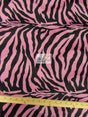 Pink/Black Big Stripe Velboa Zebra Fabric by the Yard