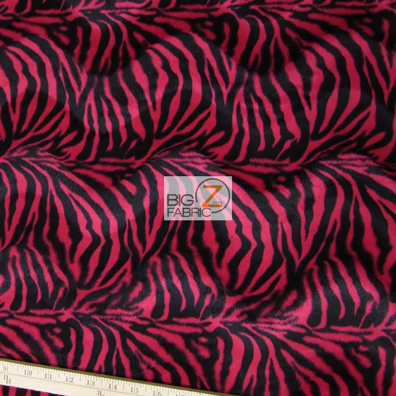 Velboa Zebra Animal Short Pile Fabric by the Yard