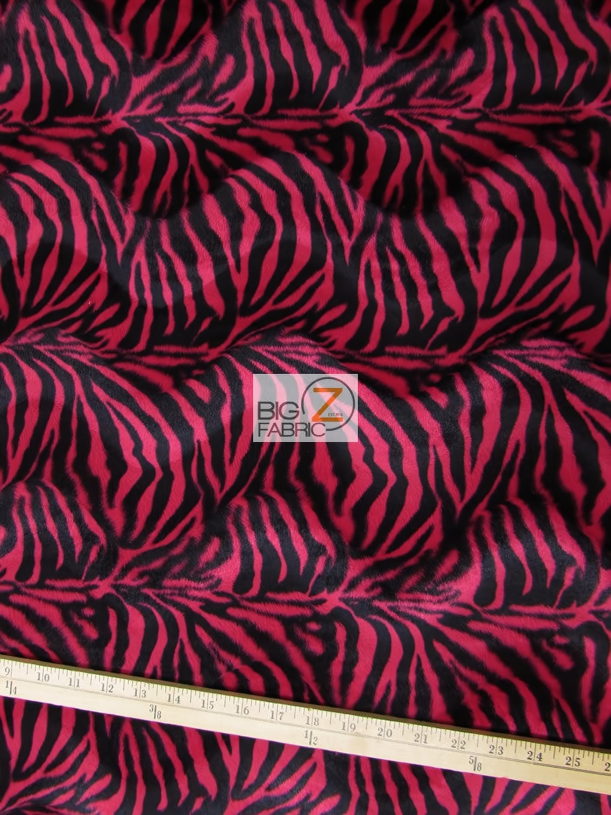 Velboa Zebra Animal Short Pile Fabric by the Yard