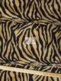 Sepia Brown/Black Stripe Velboa Faux Fur Fabric by the Yard