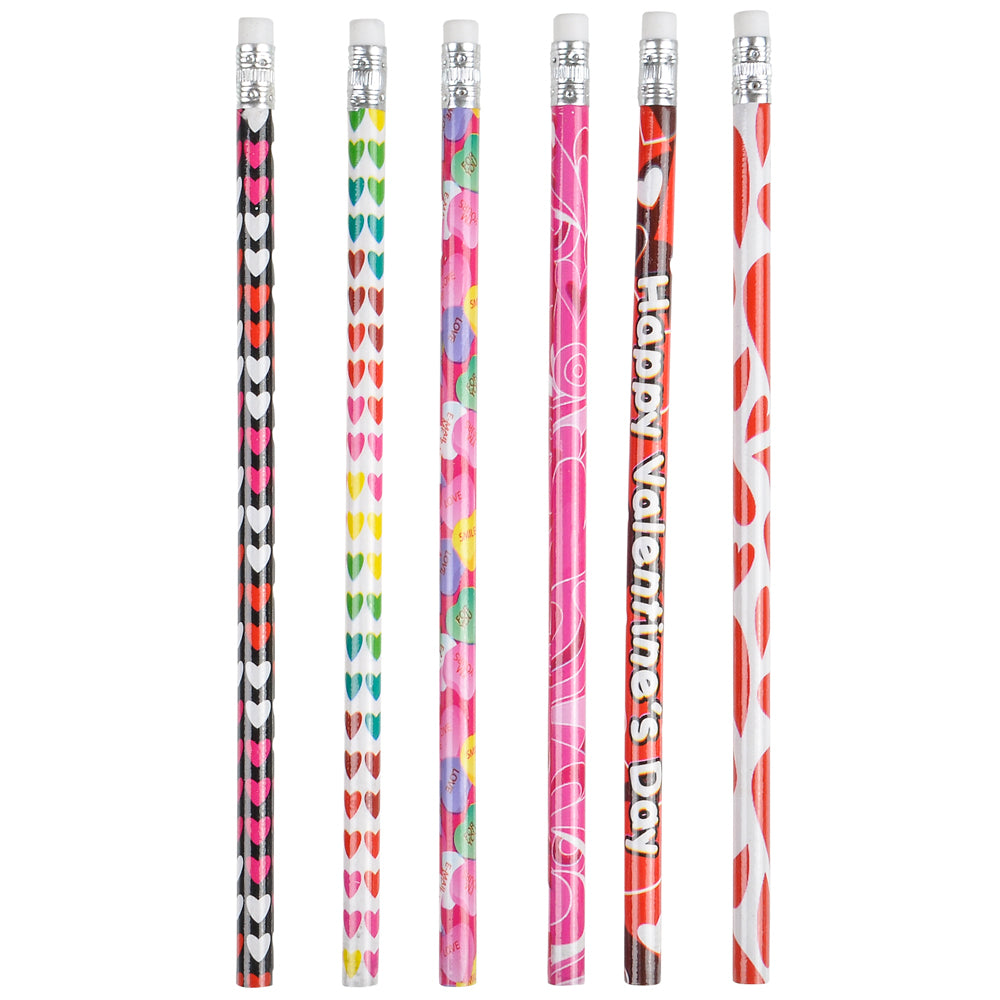 Valentine's Pencils Assortment (144 Pc)