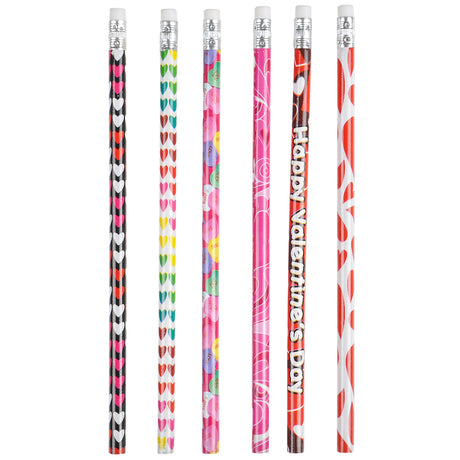 Valentine's Pencils Assortment (144 Pc)