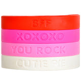 Valentine's Day Rubber Bracelets (24 Pc Tube)