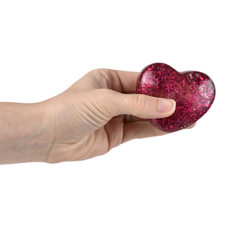 Squeezy Sparkle Heart Stress Toy (12 PC Display)