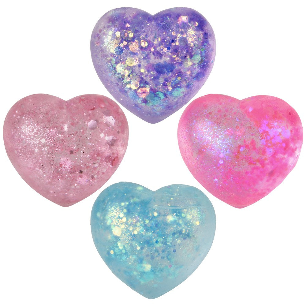 Mini Squeezy Sparkle Sugar Hearts (24 Ct)