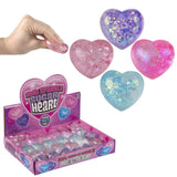 Mini Squeezy Sparkle Sugar Hearts (24 Ct)
