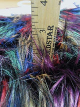 Multi #4 Fireworks Shaggy Long Pile Faux Fur Fabric