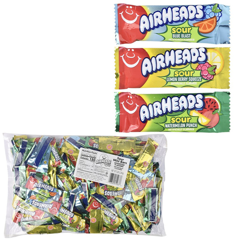 Airheads Sour Mini Bars (207 Pc Bag)
