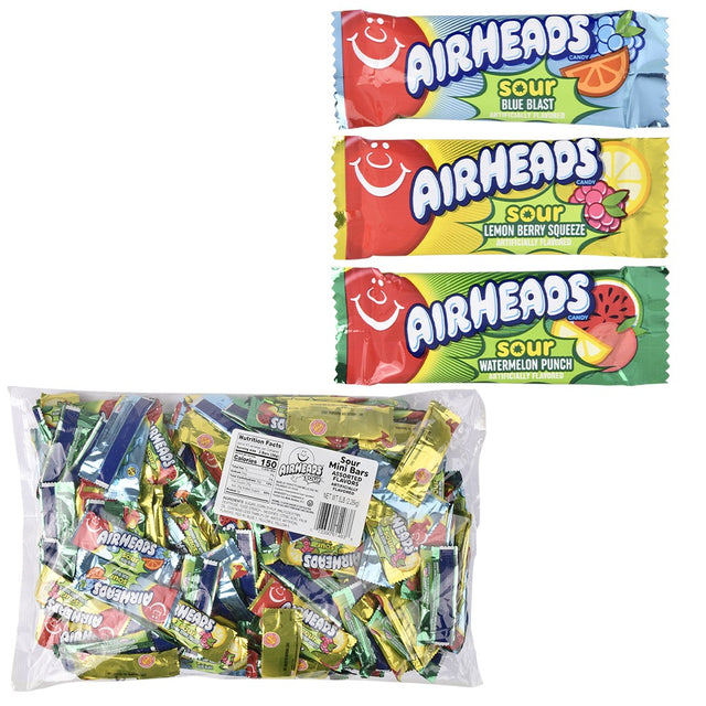 Airheads Sour Mini Bars (207 Pc Bag)