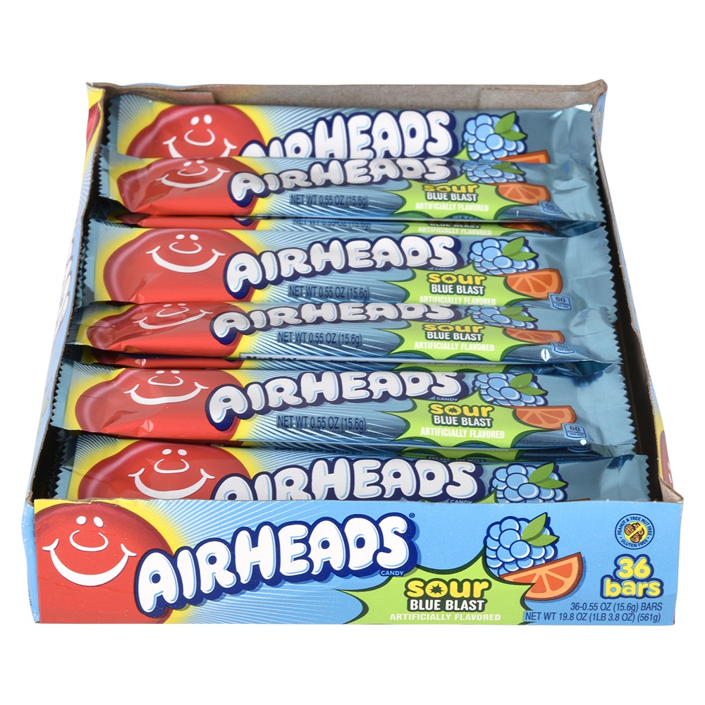 Airheads Sour Blue Blast (1 Box)