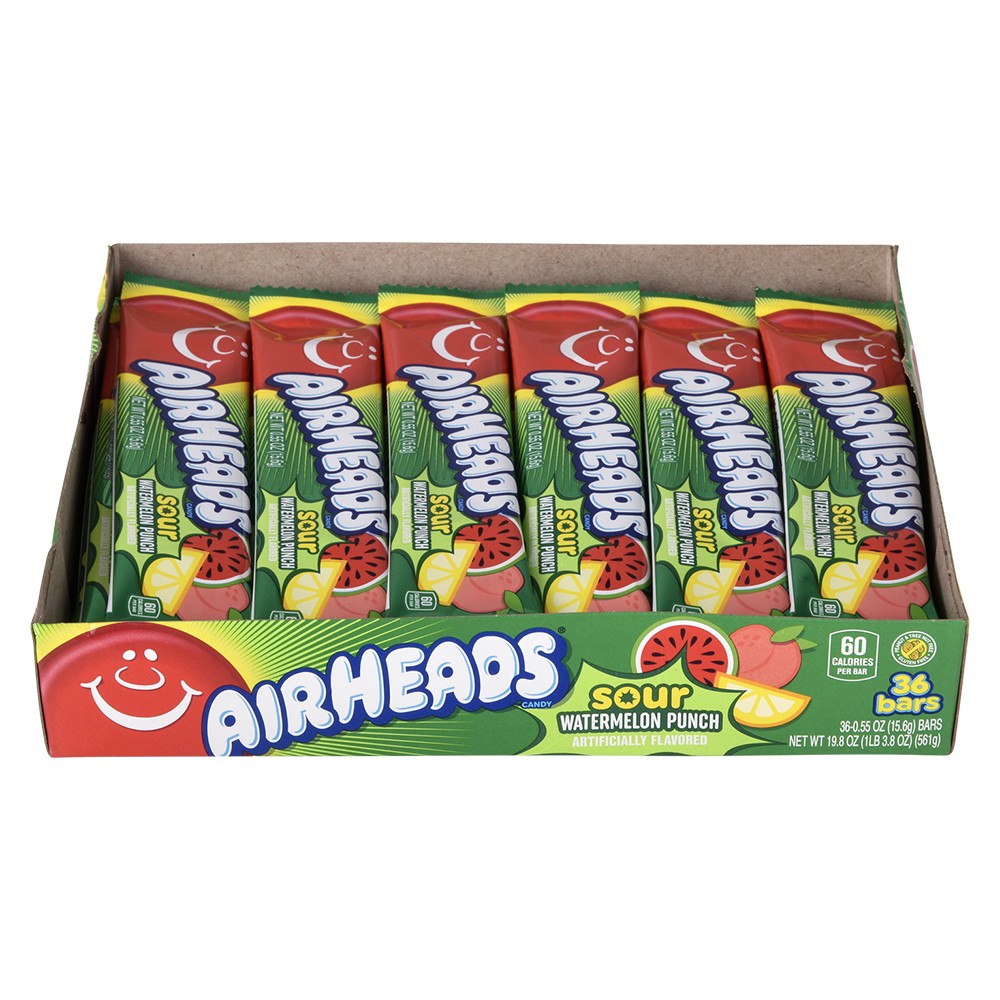 Airheads Sour Watermelon Punch Candy (1 Box)