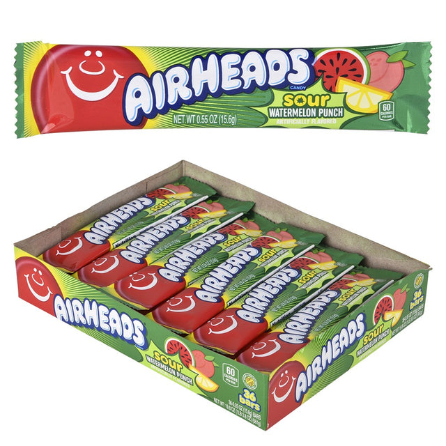Airheads Sour Watermelon Punch Candy (1 Box)