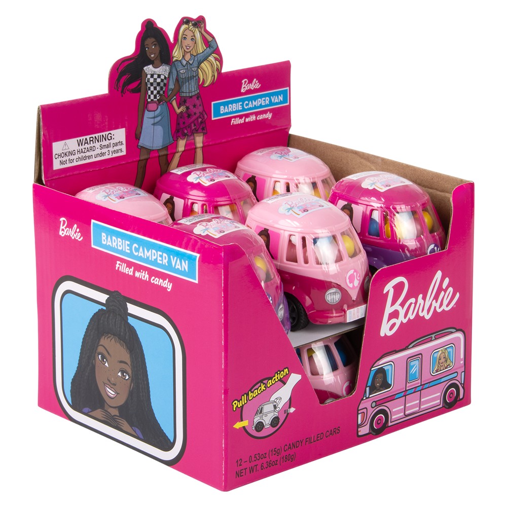 Barbie Pull Back Gumball Camper Van (12 DSP)