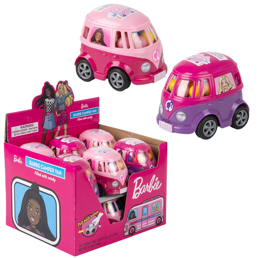 Barbie Pull Back Gumball Camper Van (12 DSP)