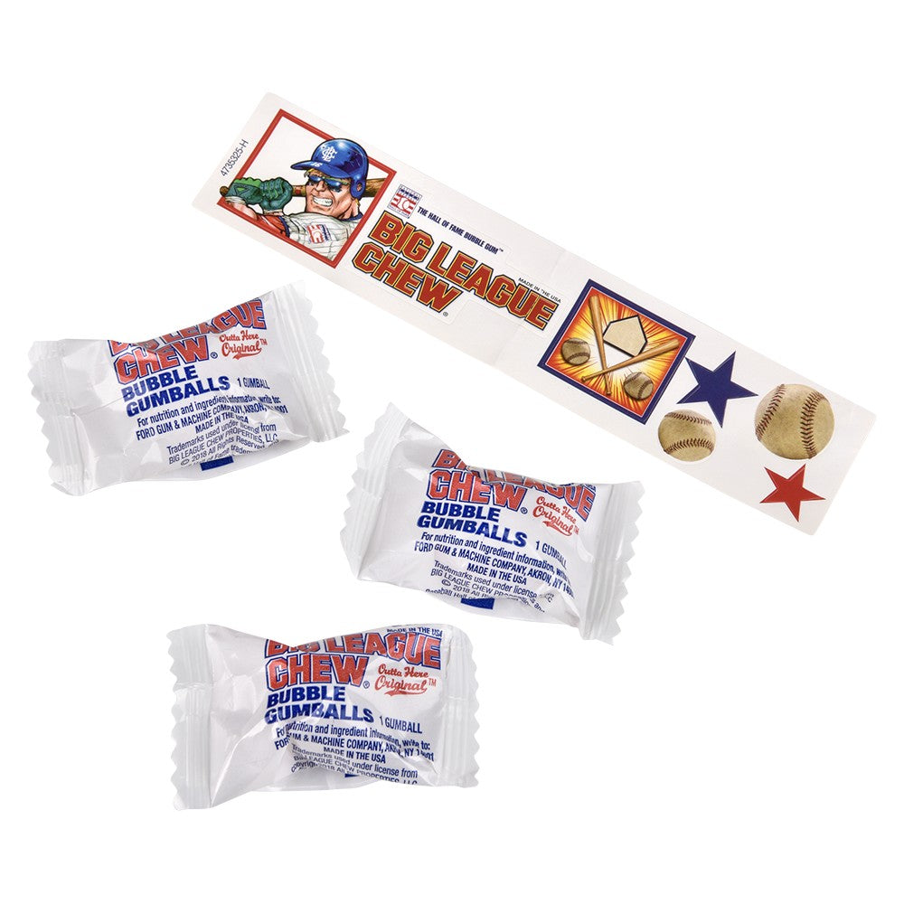 Big League Chew Baseball Gumballs Display