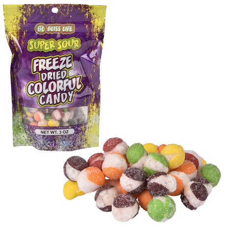 Freeze Dried Sour Rainbow Candy 3oz