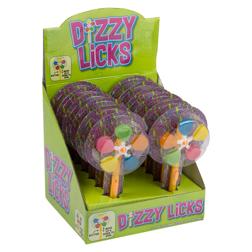 Spinning Lollipop Novelty Candy (12 Pc Display)