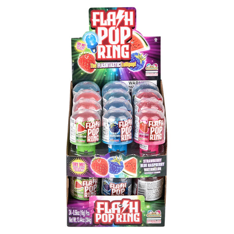 Flashing Pop Ring Candy Display (24 Pc)