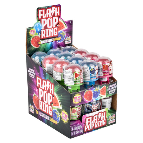 Flashing Pop Ring Candy Display (24 Pc)