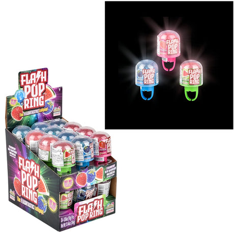 Flashing Pop Ring Candy Display (24 Pc)