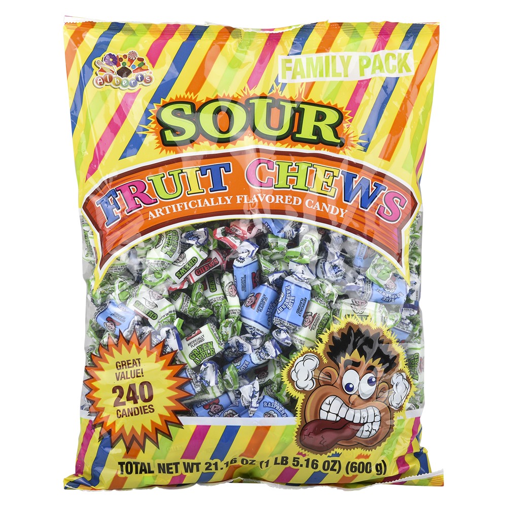 Sour Fruit Chews (240 Pc Bag)