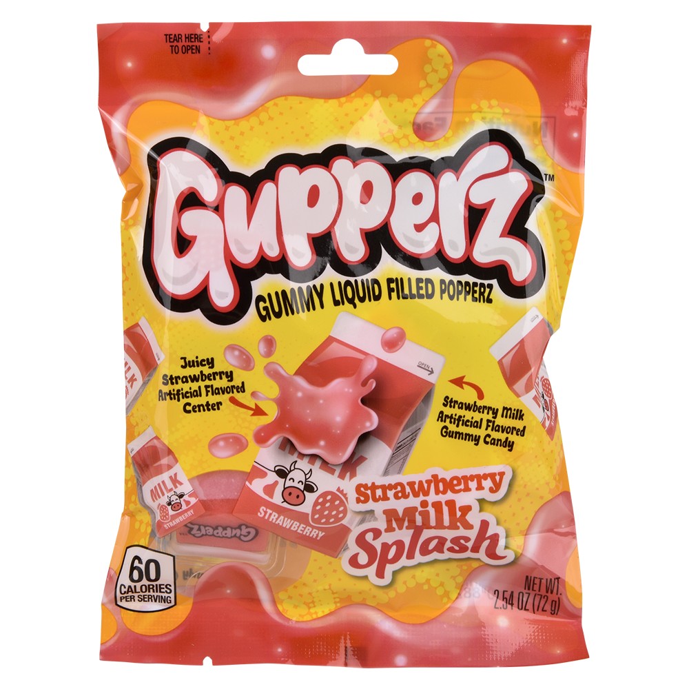 Strawberry Milk Splash Liquid Popping Candy (12ct Display)