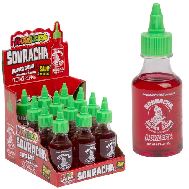 Sour Candy Sauce Howlers Souracha Super Sour Candy Sauce (12 Bottle Display)