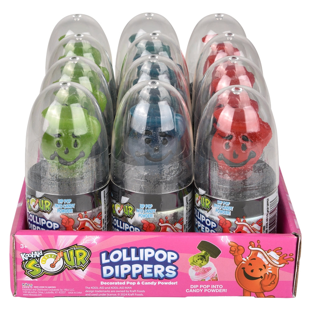 Kool Aid Sour Lollipop Dippers (12 PC Display)