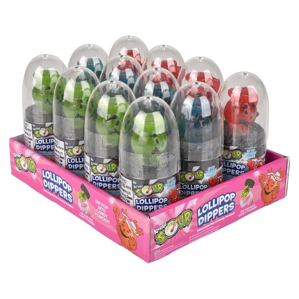 Kool Aid Sour Lollipop Dippers (12 PC Display)