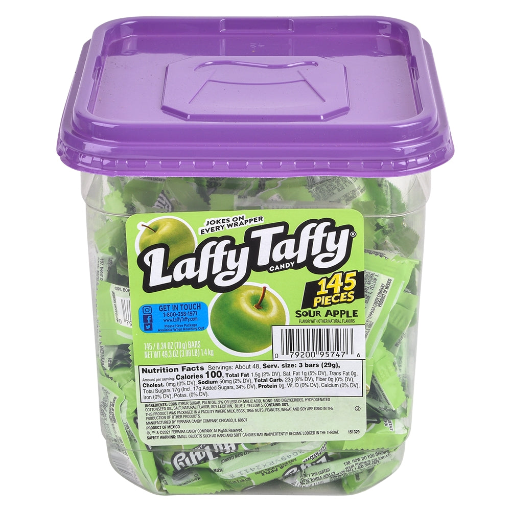 Laffy Taffy Sour Apple Candy (145 Ct)