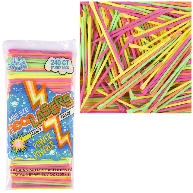 Candy Powder-Filled Straws (240 Pieces)