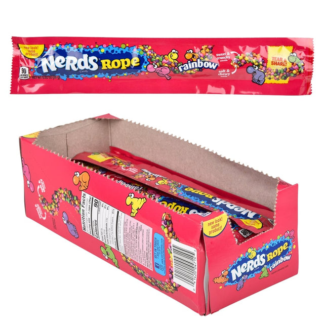 Nerds Rainbow Rope Candy (24 Ct Display)